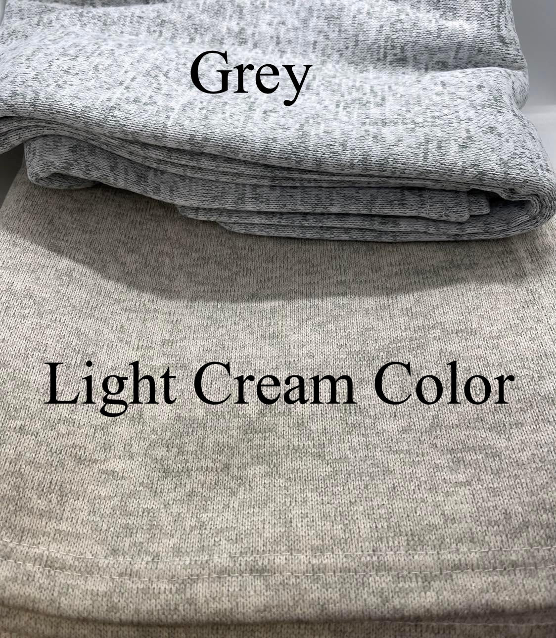 Blankets/40"x60" (Blank) sweater fleece 100% Polyester