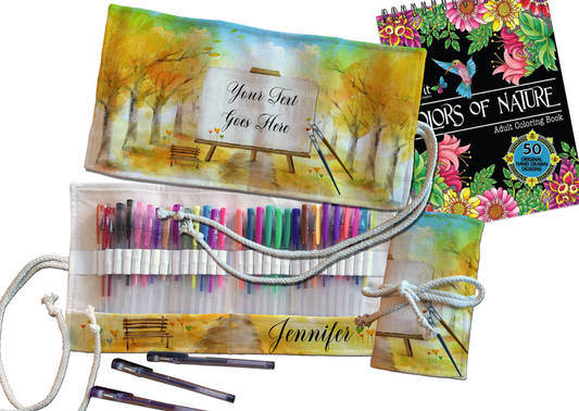 Linen Pencil Wrap 7.67"x 16.14"