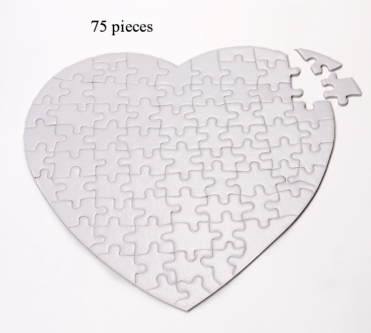 Sublimation Puzzle Heart 75 pcs.
