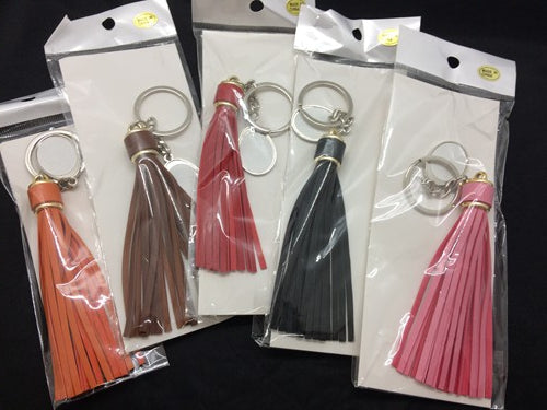 Key Chain-Metal Key Chain colored Tassel