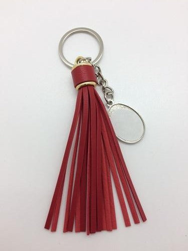 Key Chain-Metal Key Chain colored Tassel