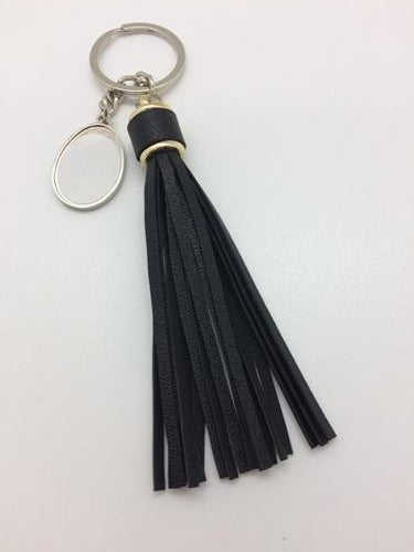 Key Chain-Metal Key Chain colored Tassel