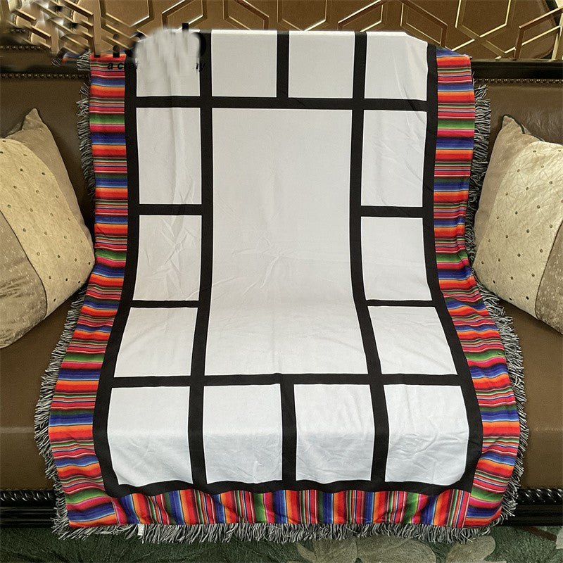 Photo Blank/15 Panel Sublimation Photo Velvet Blanket/Serape