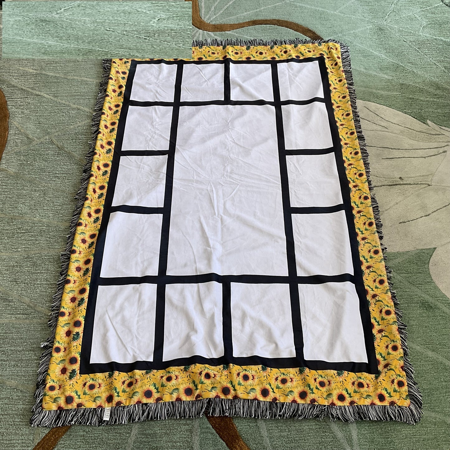 Photo Blank/15 Panel Sublimation Photo Blanket Sunflower