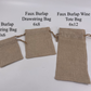 Bags-Blank Faux Burlap Wine Tote Bag  6.69"x13.38"