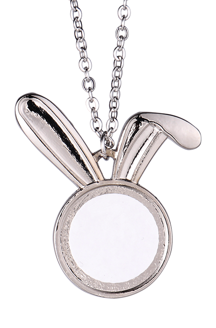 Jewelry/ Sublimation Necklack Blank Bunny Necklace Basket filler