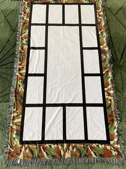 Photo Blank/15 Panel Sublimation Photo Blanket( Camo)