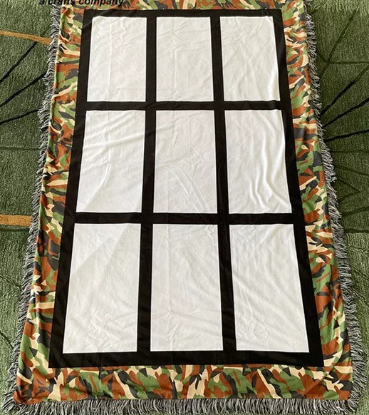 Photo Blank/9 Panel Sublimation Photo Blanket Camo