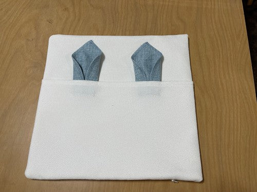 Pocket Pillow with colored Rabbit ears