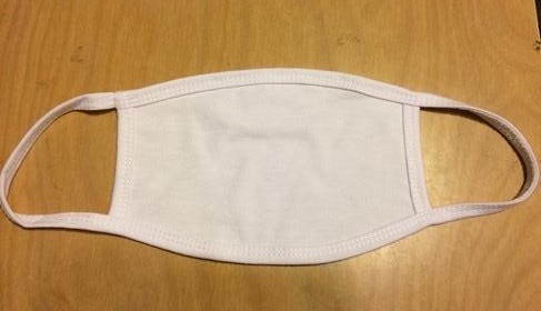Face Mask Blank White Kids Dust Protector Face Mask 4" x 6" for sublimation