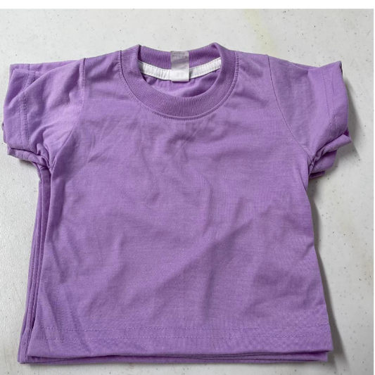 Apparel /Toddler /Solid COLORED True to size Ribbed neck T shirt