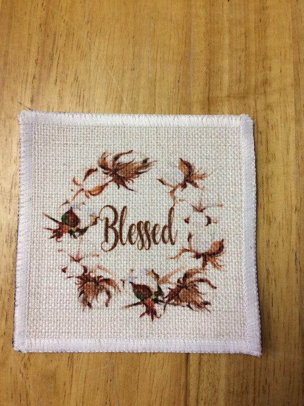 Kitchen-Linen Coaster – 4" x 4", 2-ply square. Blank Sublimation