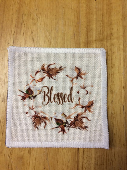 Kitchen-Linen Coaster – 4" x 4", 2-ply square. Blank Sublimation