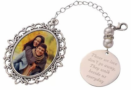 Memorial Photo Charm Db sided