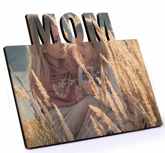 MDF ( Mom) Wood Photo Frame 7" x 5.90"