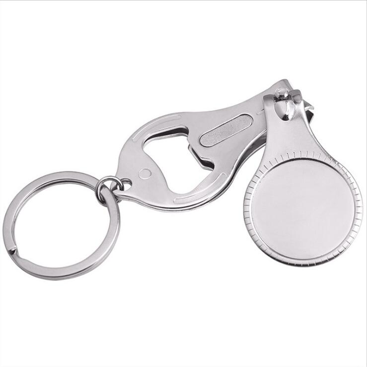 Nail Clipper keychain with aluminum insert for sublimation