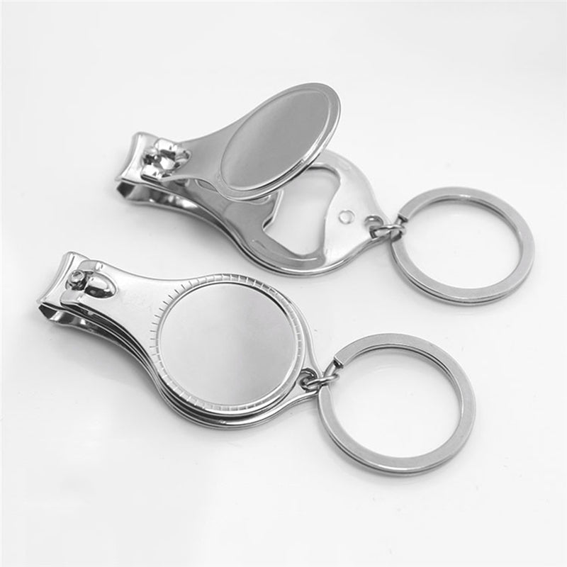 Nail Clipper keychain with aluminum insert for sublimation