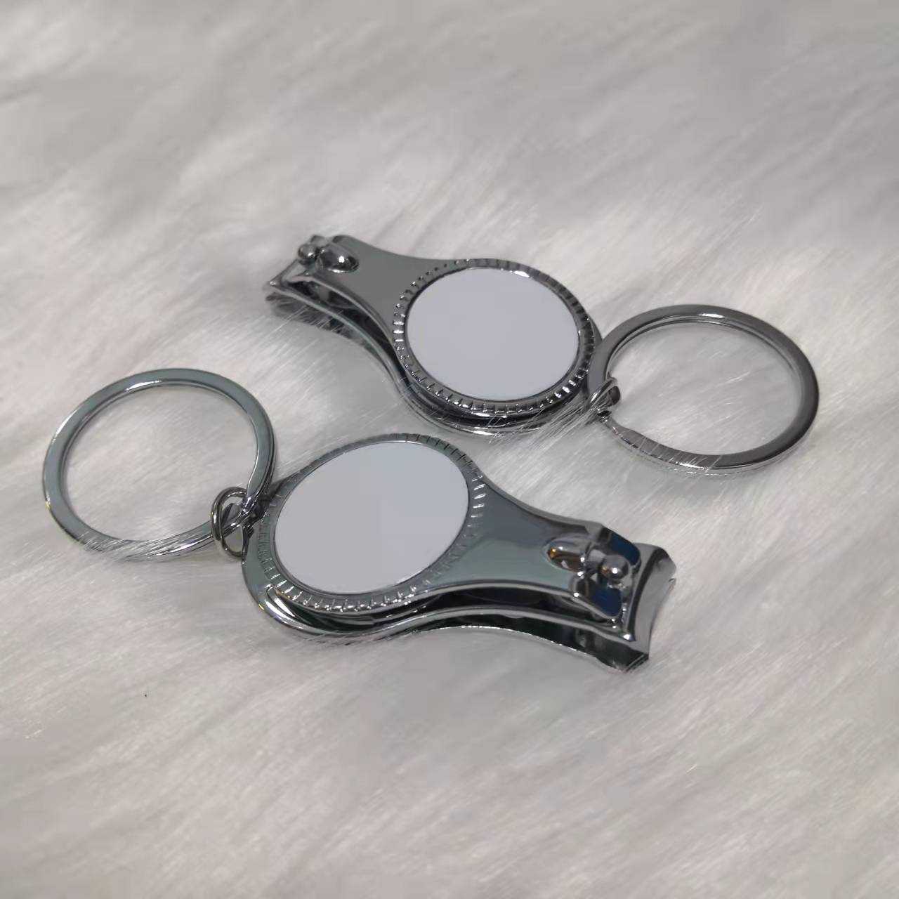 Nail Clipper keychain with aluminum insert for sublimation
