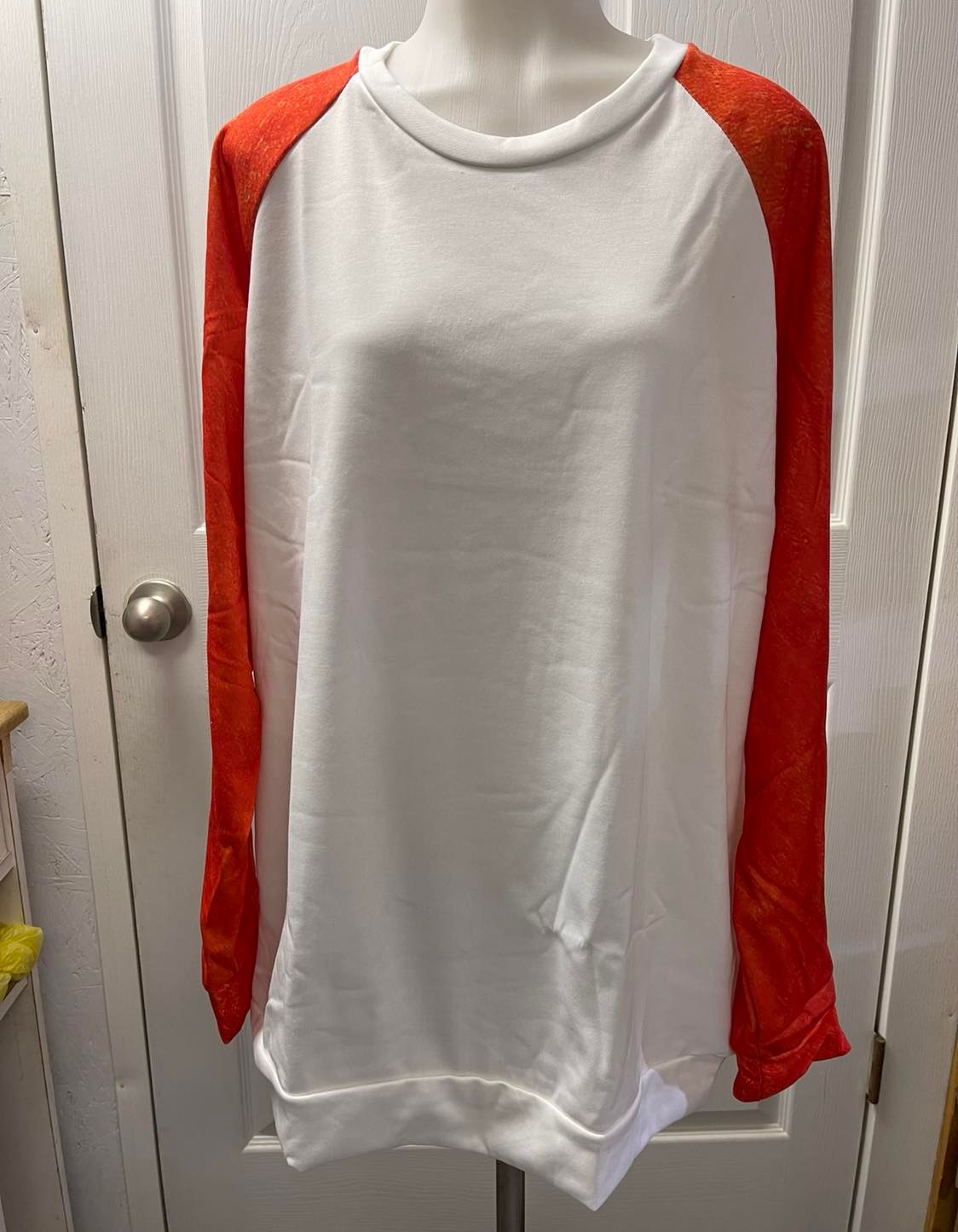 ADULT SWEATSHIRTS Bleached Colored sleeves