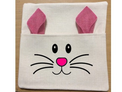Pocket Pillow with colored Rabbit ears