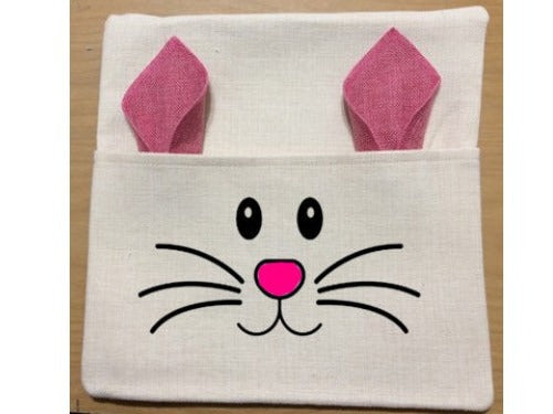 Pocket Pillow with colored  Rabbit ears