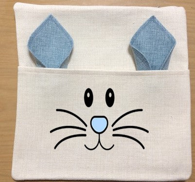 Pocket Pillow with colored Rabbit ears