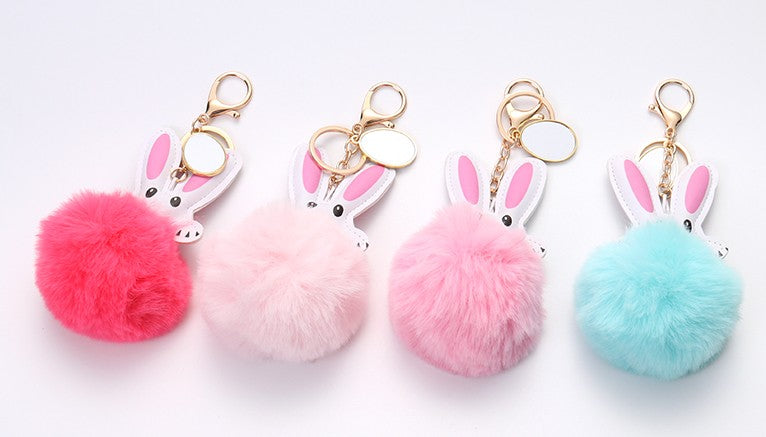 Sublimation Blank Plush Rabbit Ears Keychain