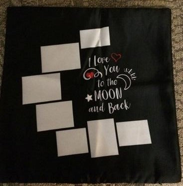 Photo Blanks/ /Moon and Heart Photo Pillow 15x15