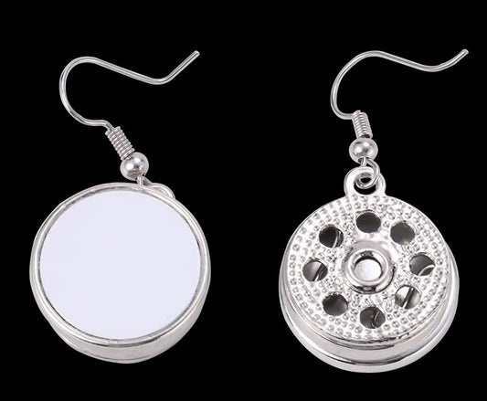 Sublimation Earrings /Jewelry Snap Button Earrings