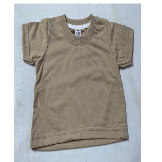 Apparel /Infant/Solid COLORED True to size Ribbed neck T shirt