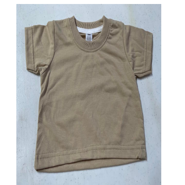 Apparel /Toddler /Solid COLORED True to size Ribbed neck T shirt