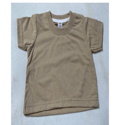 Apparel /Toddler /Solid COLORED True to size Ribbed neck T shirt