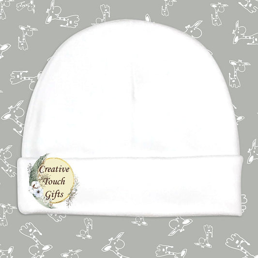 Baby Beanie Hats – White