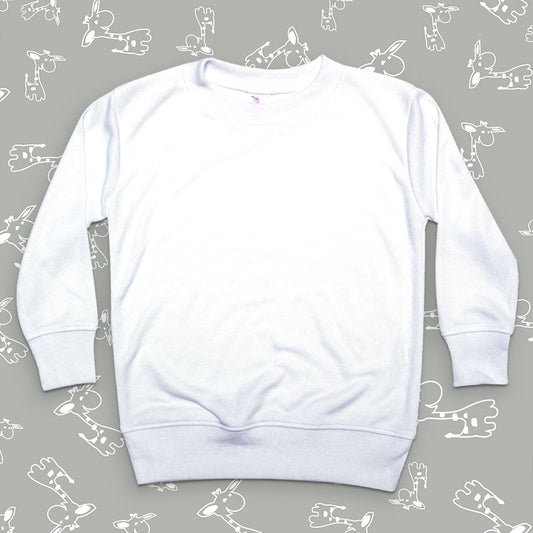 Baby Pullover T-Shirts – White – 100% Polyester