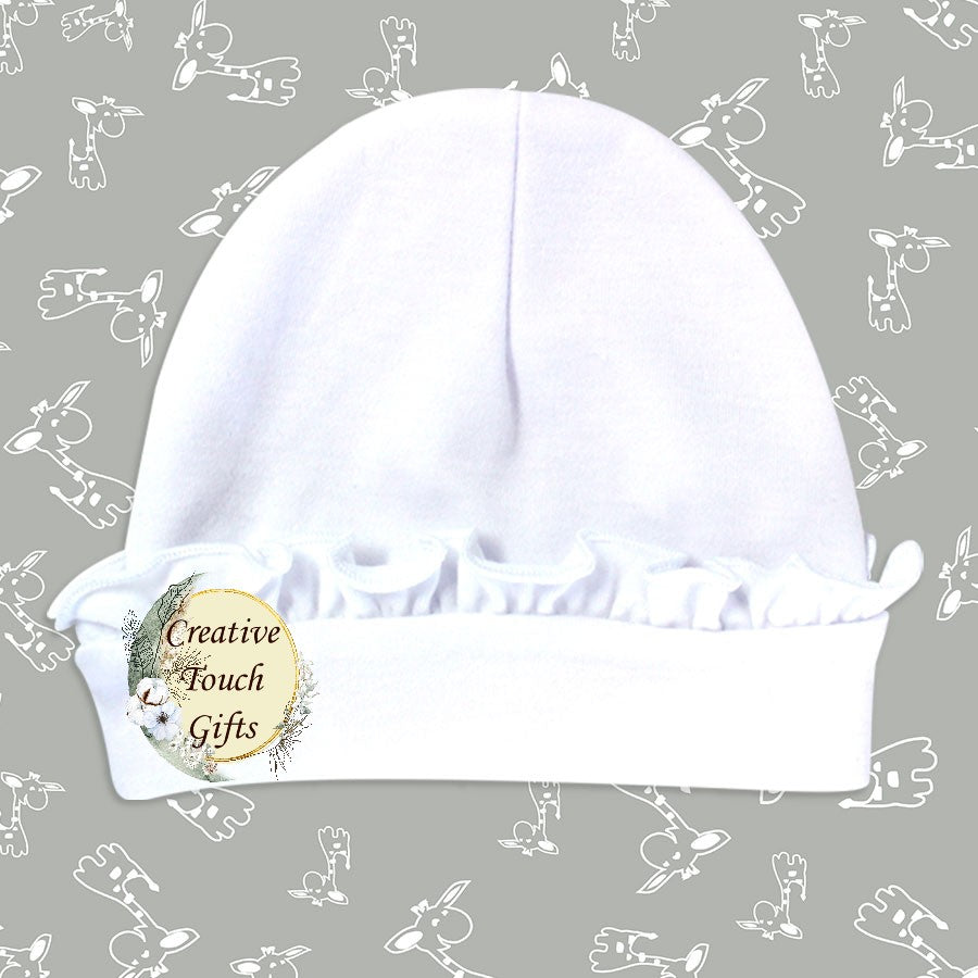 Baby Ruffles Beanie – PolyCotton Blend