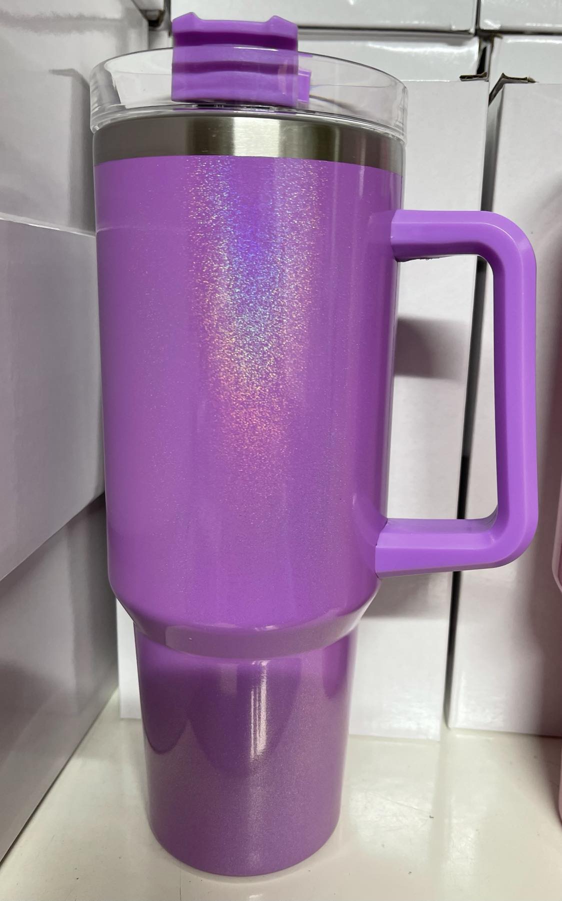 40oz  Shimmer Glitter Tumbler Solid color