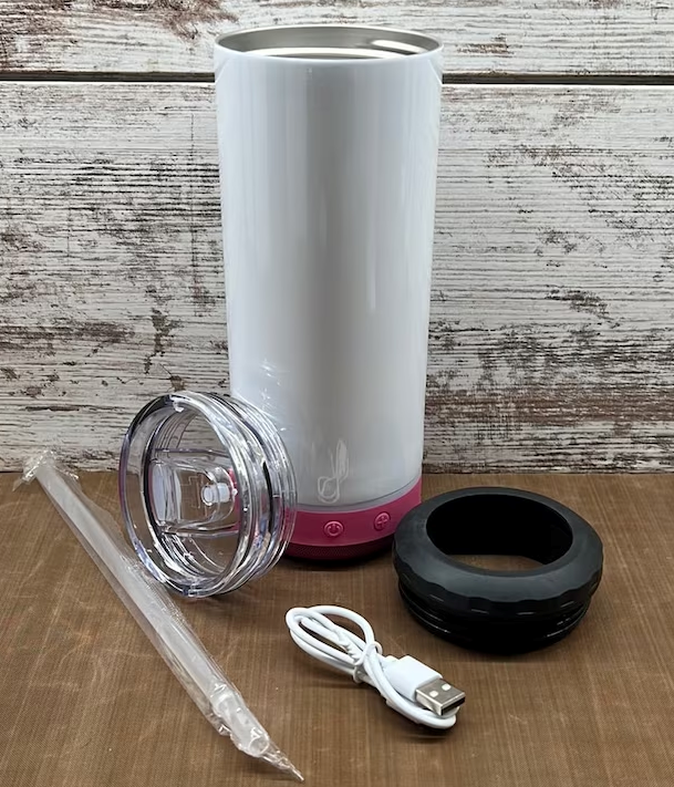 16oz 4-in-1 Bluetooth Speaker Can Cooler Tumbler