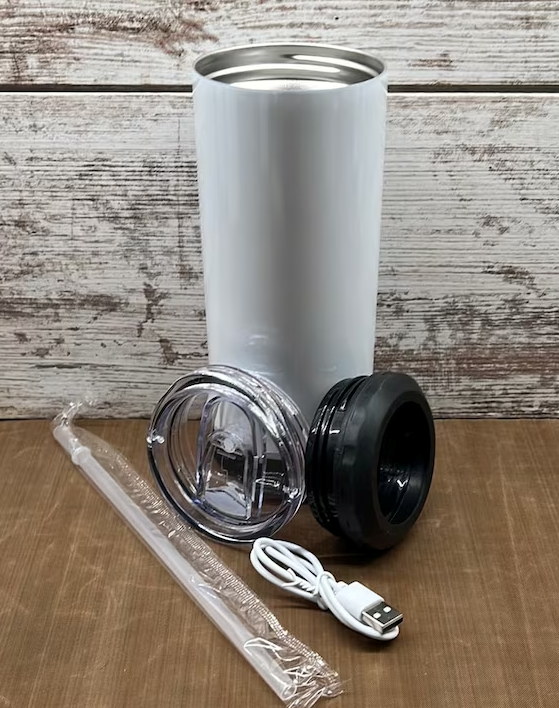 16oz 4-in-1 Bluetooth Speaker Can Cooler Tumbler