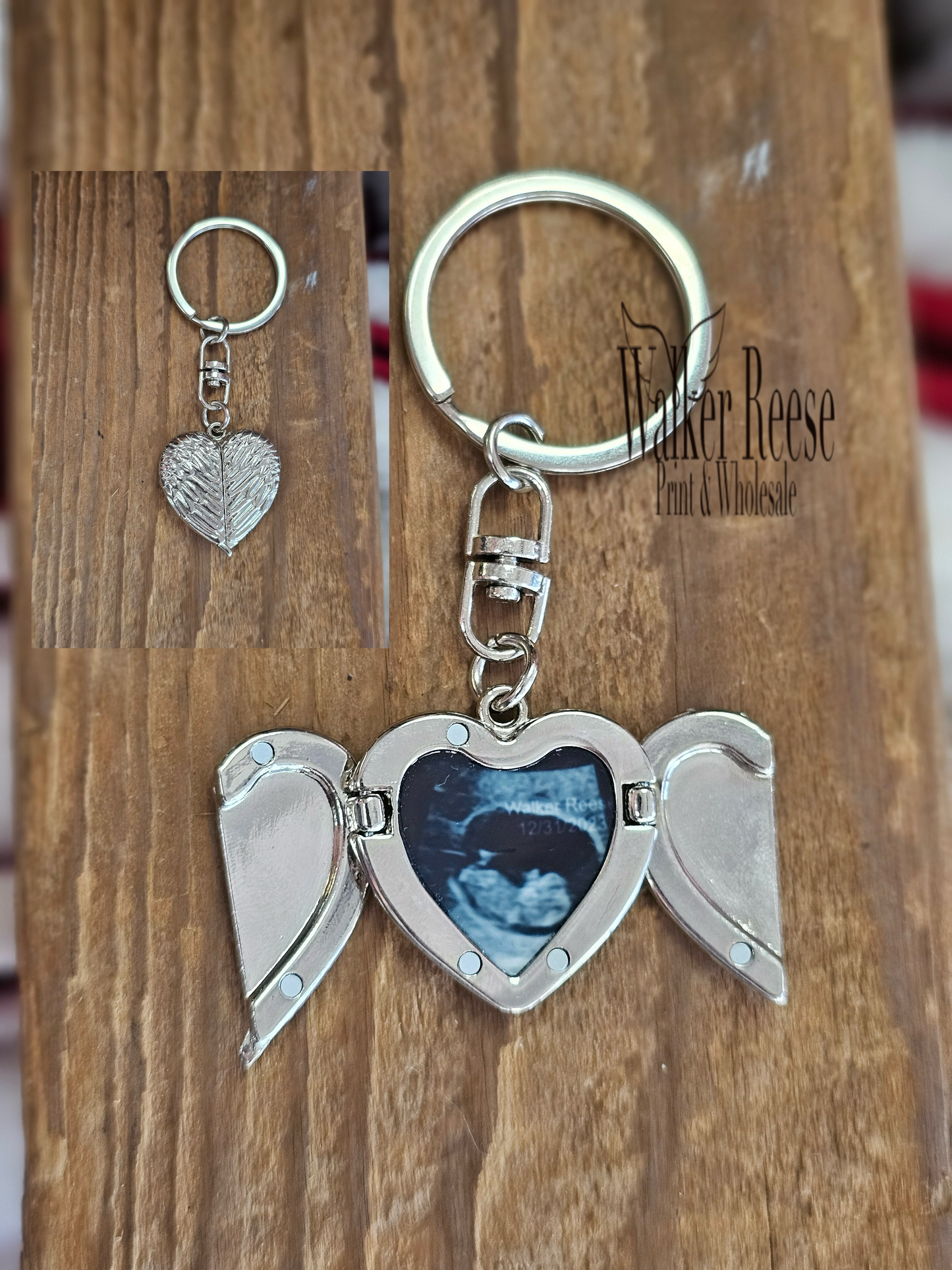 Key Chain/ Angel Wing Locket