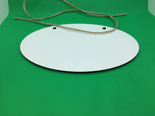 Sublimation wooden mdf  Oval door Hanger  6x10