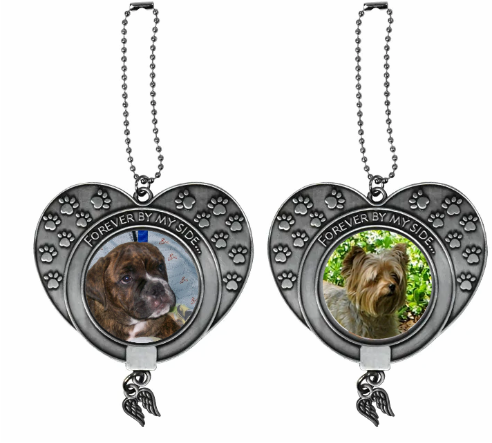 Pet Memorial Pendent/car mirror hanger/ornament Db sided