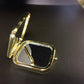 Compact Mirror  (Rectangle) Golden gold