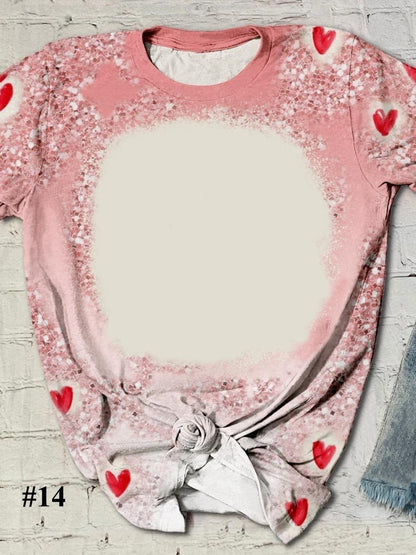 #14 Apparel/ Adult Sublimation Faux Bleached TShirt