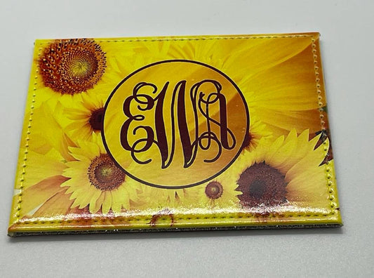 Card holder with silver back
