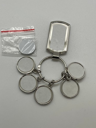 Key Chain /Oblong Shape 5 or 6 Charm Key Chain