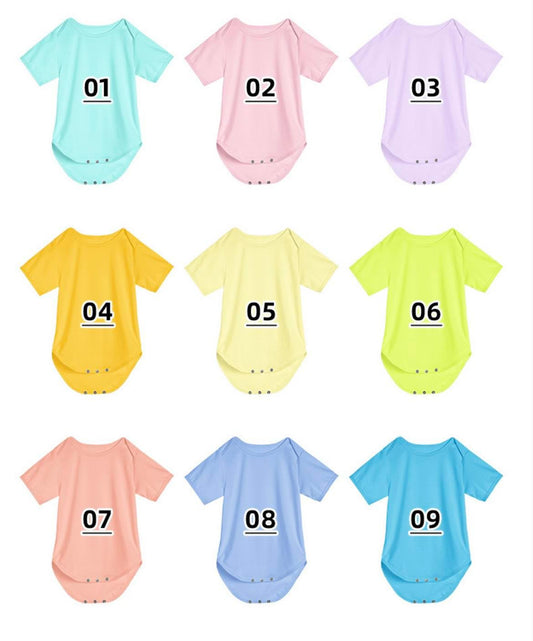 Baby Short Sleeve Colored Onesie –for Sublimation