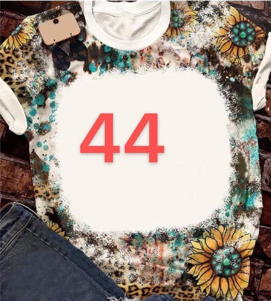 #44 Apparel/ Kids/Adult Sublimation Faux Bleached TShirts