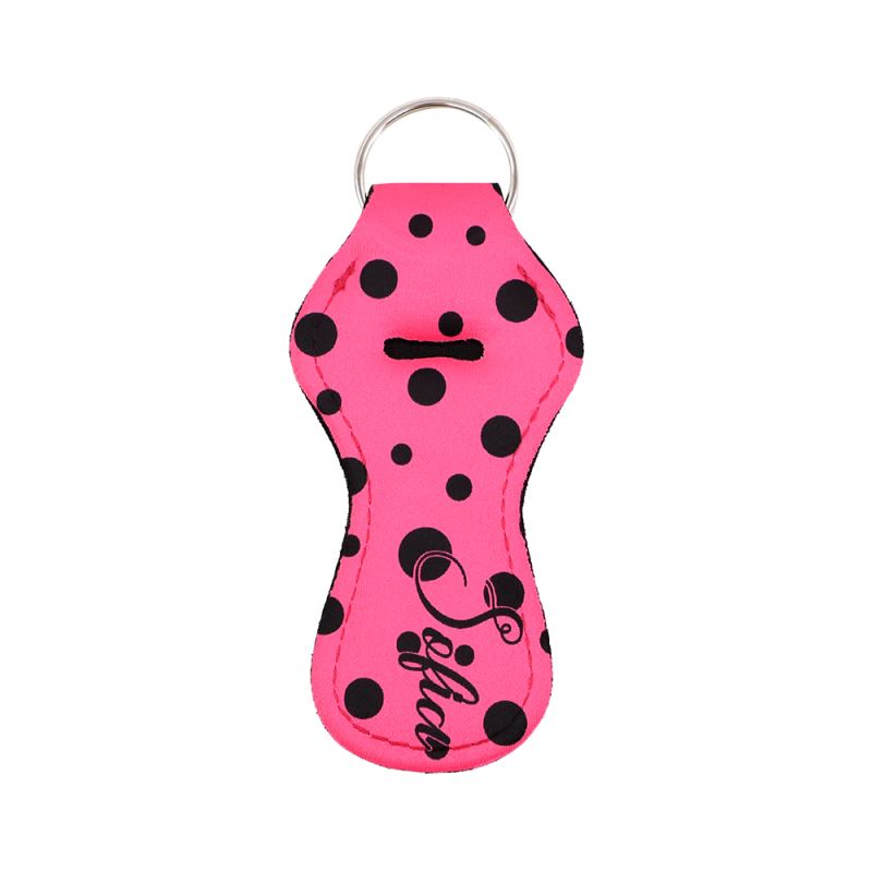 Key Chain-Sublimation Blank Neoprene Chapstick Key Chain