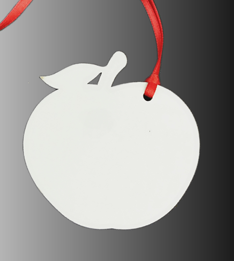 Ornament/Sublimation MDF Apple Ornaments Xmas Decoration