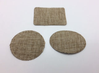 Patches/ Hat/Cap/  Burlap for SUBLIMATION with Adhesive Pack of (5)